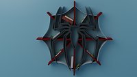 A Spider man logo looking design book self for kids