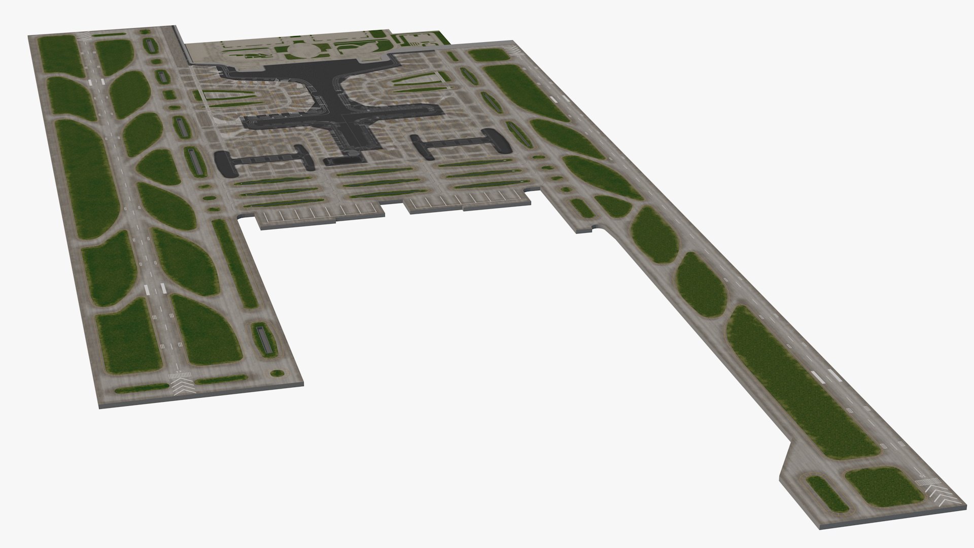 Airport Area 3D model preview