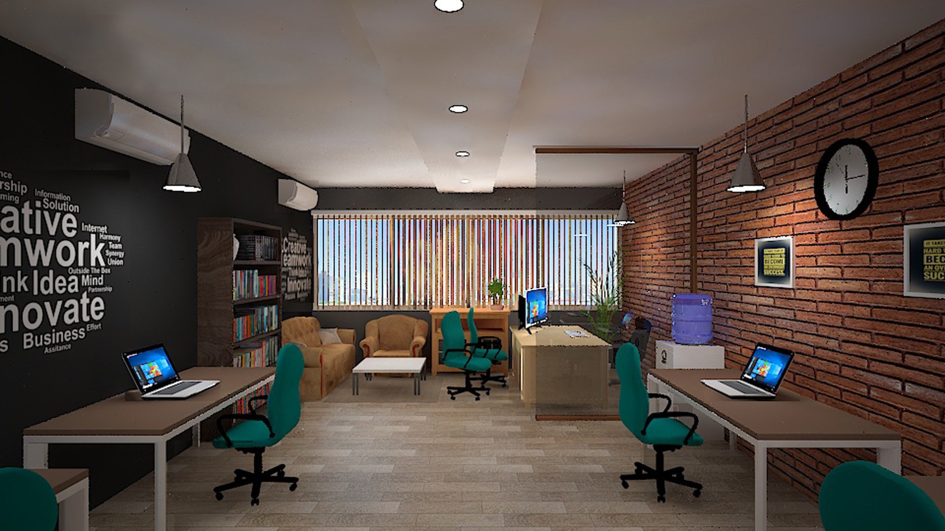 Office Interior 3D Model - TurboSquid 1946627