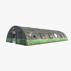 Modern Architecture Military Tent Campsite 3D model