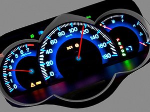 car dashboard 3d model