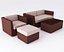 Ensemble de meubles en polyrattan