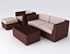 Ensemble de meubles en polyrattan