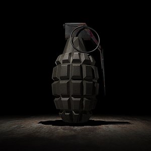 hand grenade 4k - 3d model
