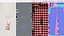Mens Pajama Set with Reindeer Print Red Black White
