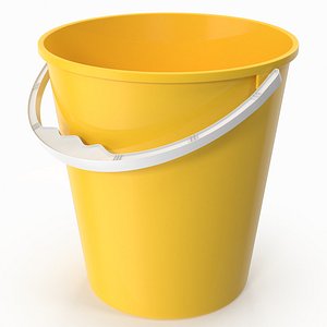 3d model realistic plastic bucket