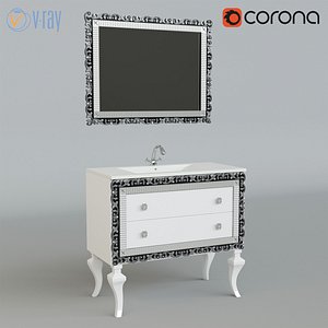 3d locker quadro vintage model