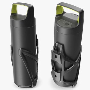 E-Bike Battery Bottle Shape with Mount Black 3D