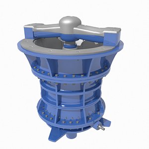 3D gyratory crusher model