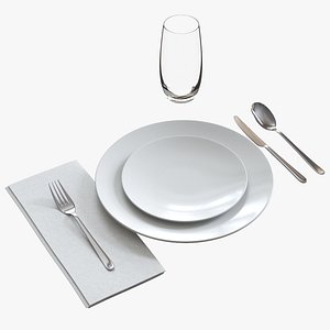 casual table setting model