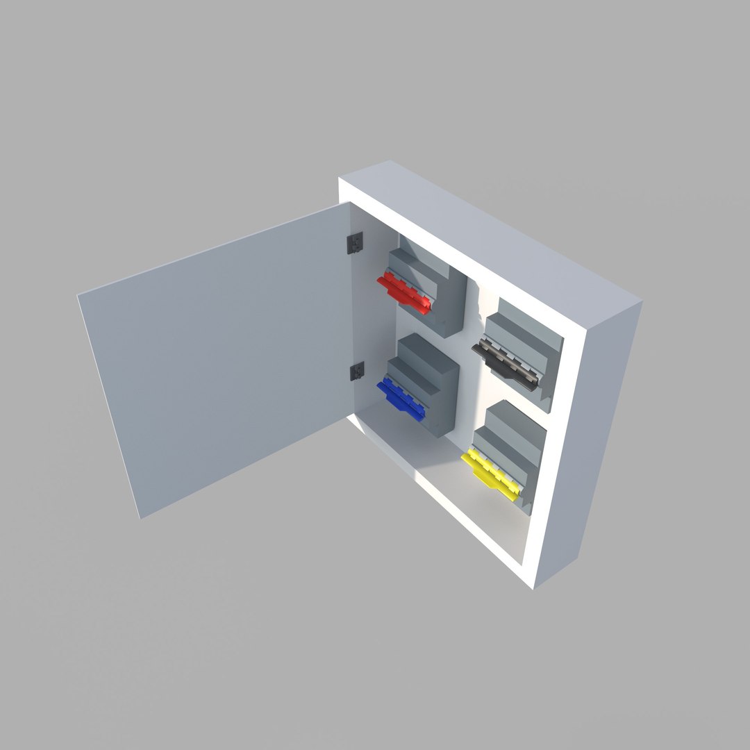 3D Electric Distribution Box - TurboSquid 2345642