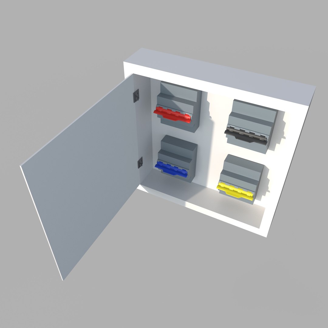 3D Electric Distribution Box - TurboSquid 2345642