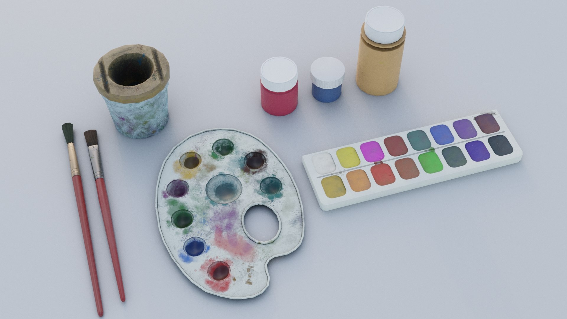 3D Art Supplies Pack https://p.turbosquid.com/ts-thumb/ry/pvDB7s/Ua/preview11/jpg/1741252271/1920x1080/fit_q87/cf02eaf18ea7a8c5ce78ca3146028ea0cc80bbae/preview11.jpg