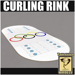 3d model curling rink