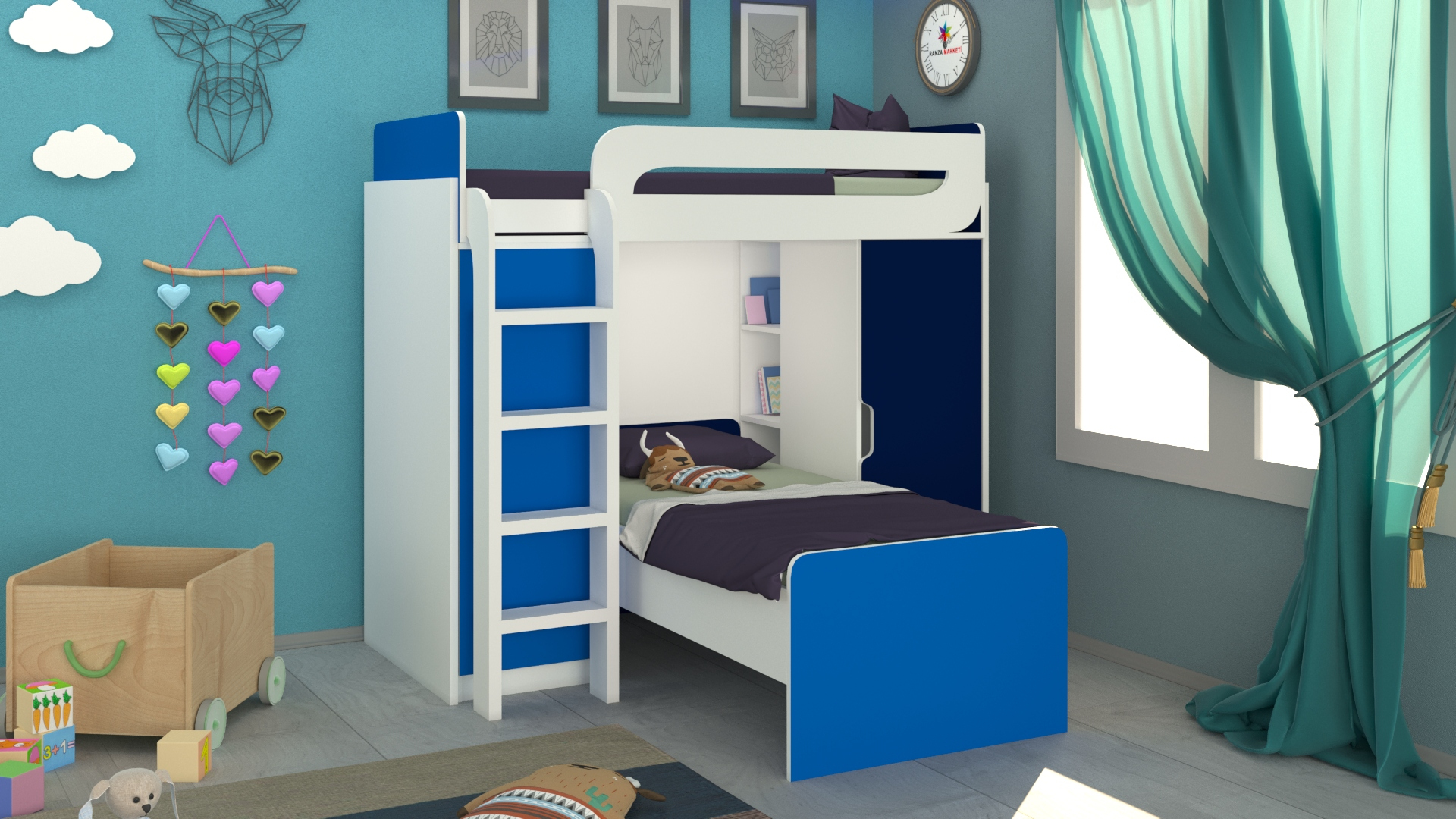 3D kids room design scene - TurboSquid 1658048