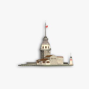 3d tower maiden s model