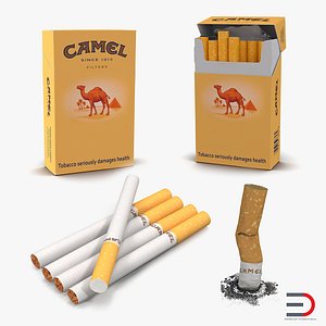 3d cigarettes camel model