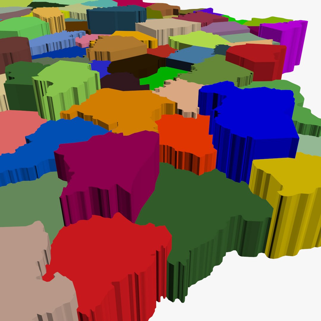 3d Counties Kentucky Model