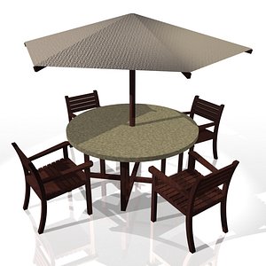 Table with parasol