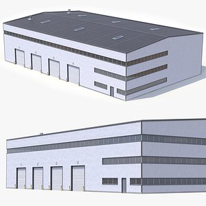 3D Industrial Building 42 PBR model