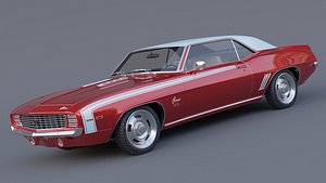 1969 Chevrolet Camaro SS Coupe 3D model