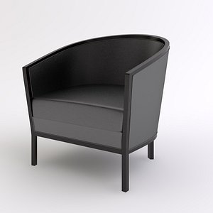 3ds max leather club chair