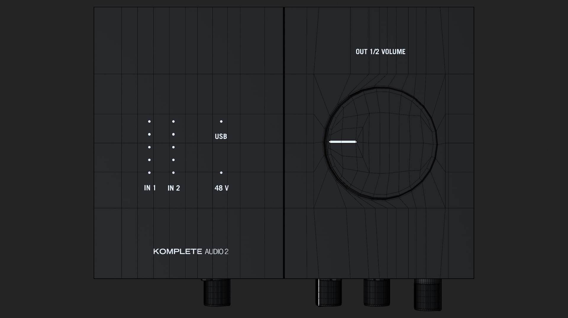 Native Instruments NI Komplete Audio 2 Audio Interface 3D Model ...