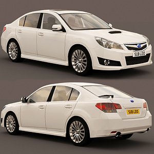 3D subaru legacy b4gt 2010