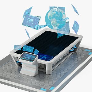 Holographic Panel with Space Battle Hologram