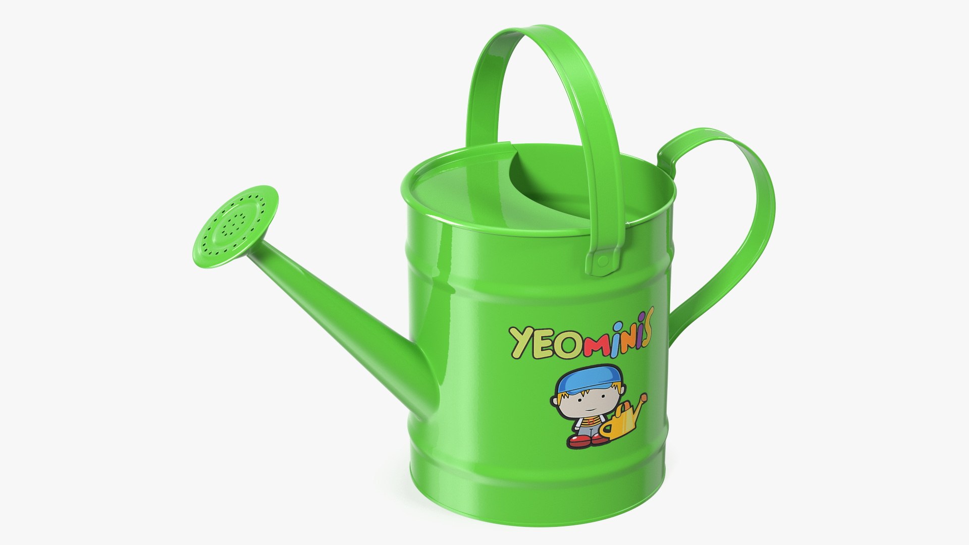 Metal Watering Can 3D model preview