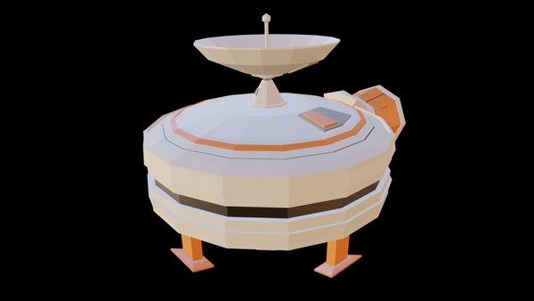 modelo 3d Nave espacial rotonda gratis - TurboSquid 1631179