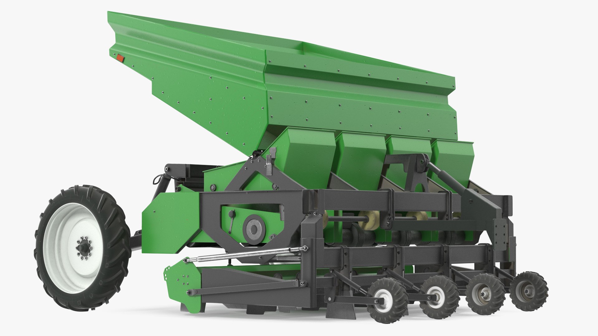 Potato Planter Green Used 3D model preview