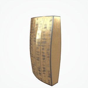 3D model carver brass narrow vase