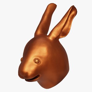3D Rabbit Bronze Head Old Summer Palace China Statue