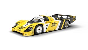 3D model Porsche 956 Group C 1982 NewMan Joest Racing 3d model