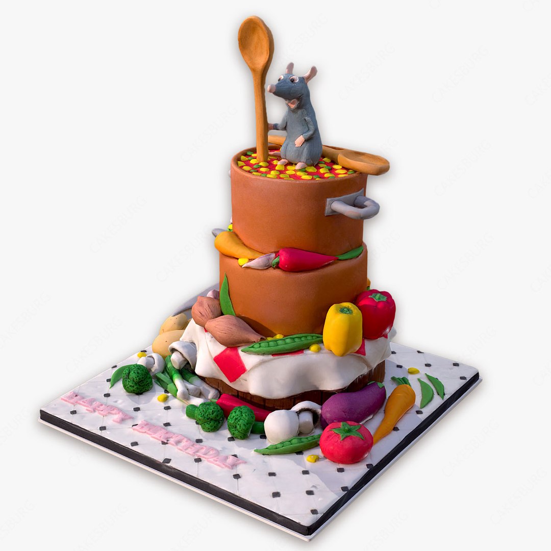 3D Ratatouille Cake model - TurboSquid 2022066