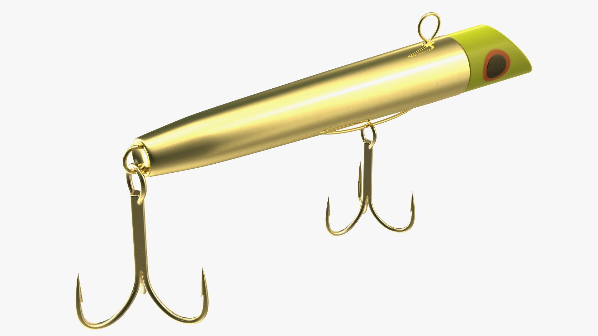 3D Gotcha Metal Gold Body Fishing Lure - TurboSquid 1827193
