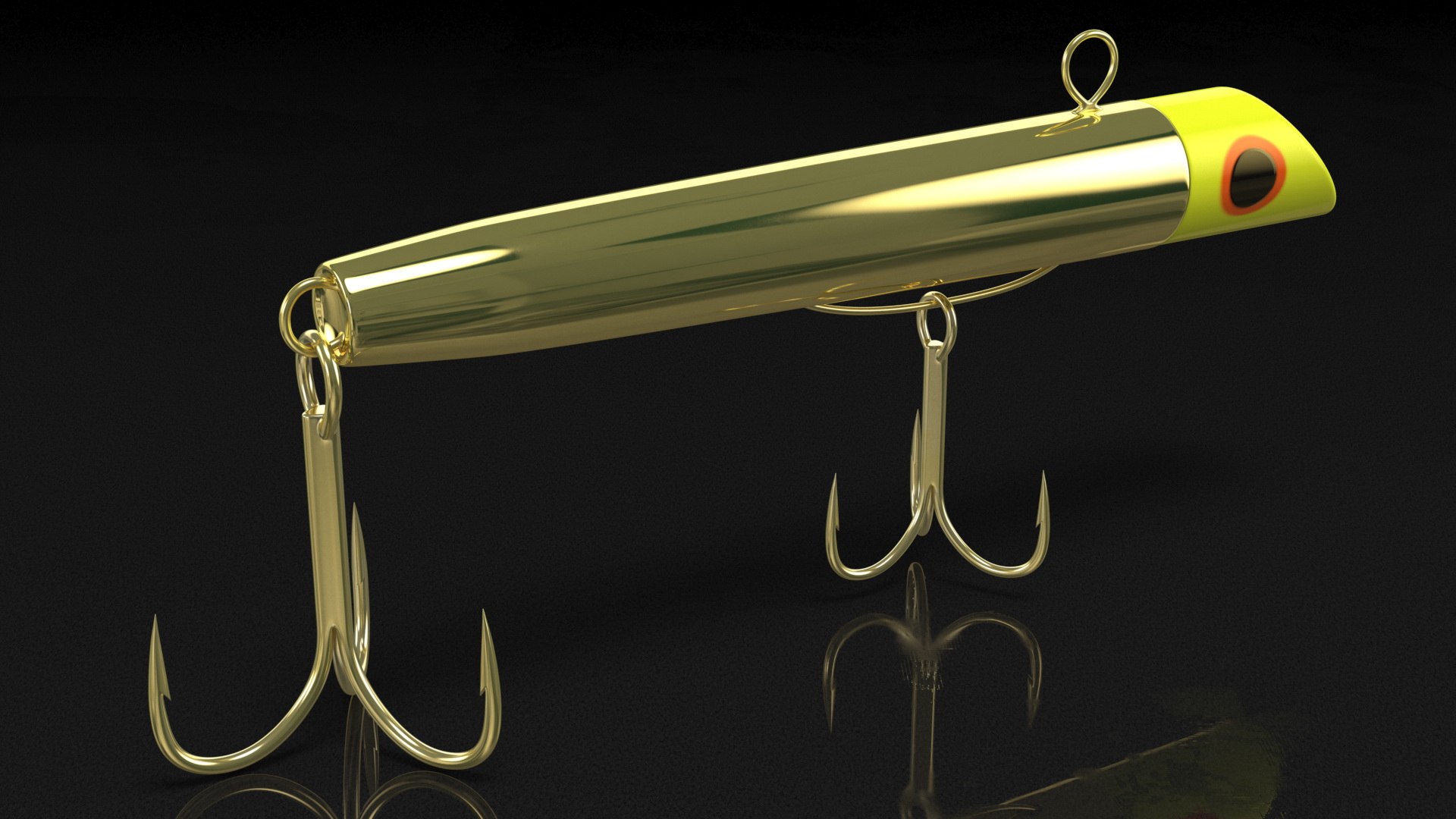 Gotcha Metal Gold Body Fishing Lure model 3D $19 - .3ds .blend