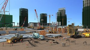 Construction Site 01 model