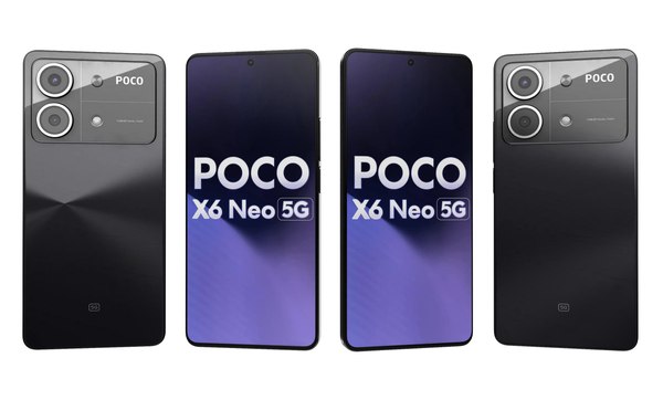 Xiaomi Poco X6 Neo Black 3D model