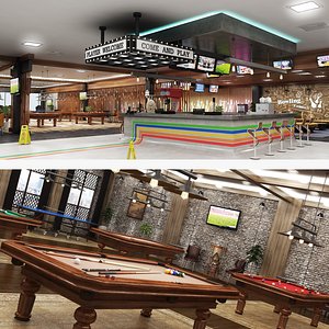 Game Center and Billard Cafe Collection