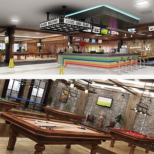 Game Center and Billard Cafe Collection