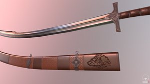 ottoman sword kilij 3D model