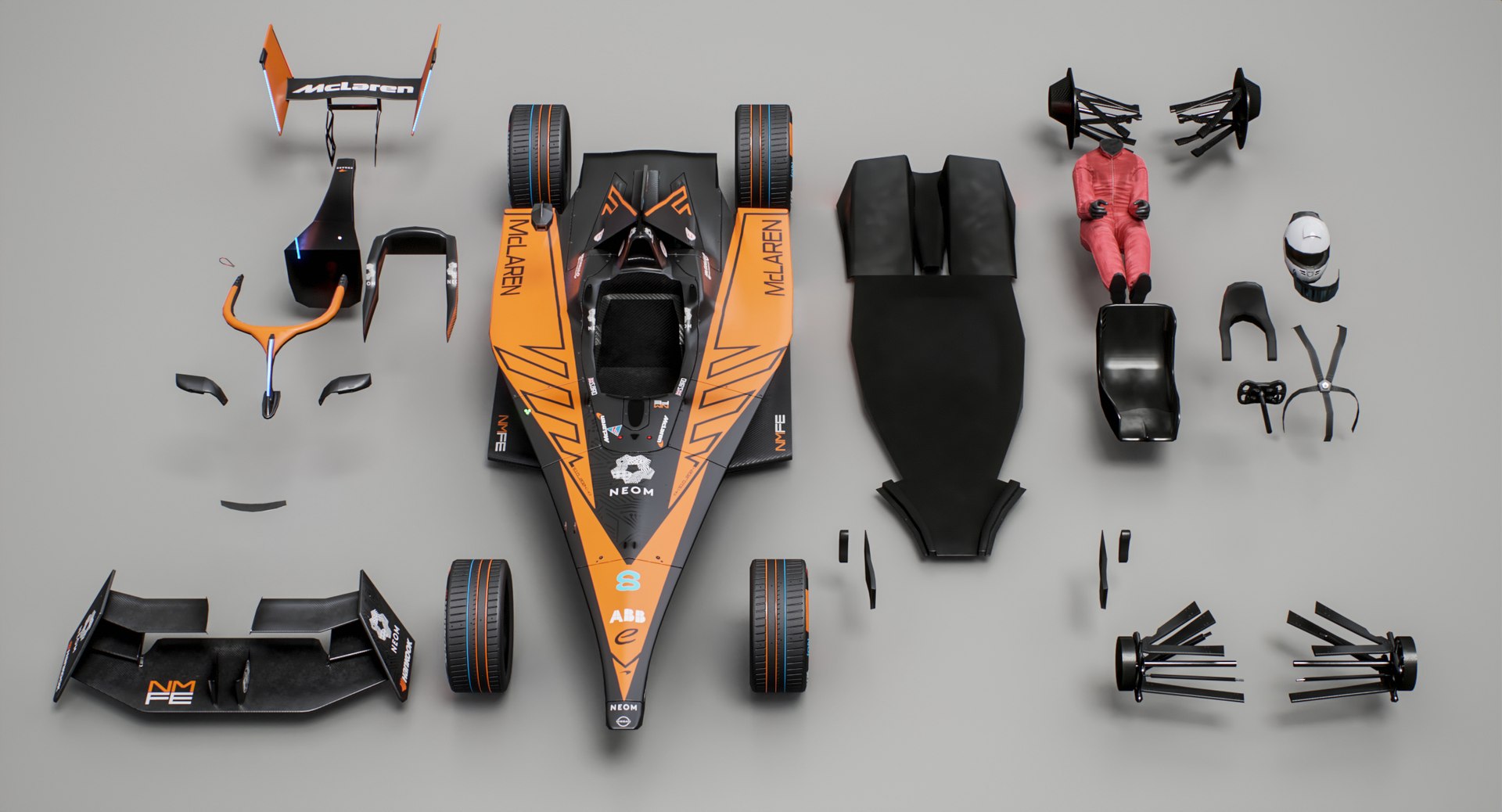 3D NEOM McLaren Formula E Team 2024 Gen3 Race Car https://p.turbosquid.com/ts-thumb/rz/uhxI6t/7G/screenshot_004/jpg/1699268002/1920x1080/fit_q87/1adc9797edc09dc6a98dcaa6f414d8333c9d51c3/screenshot_004.jpg