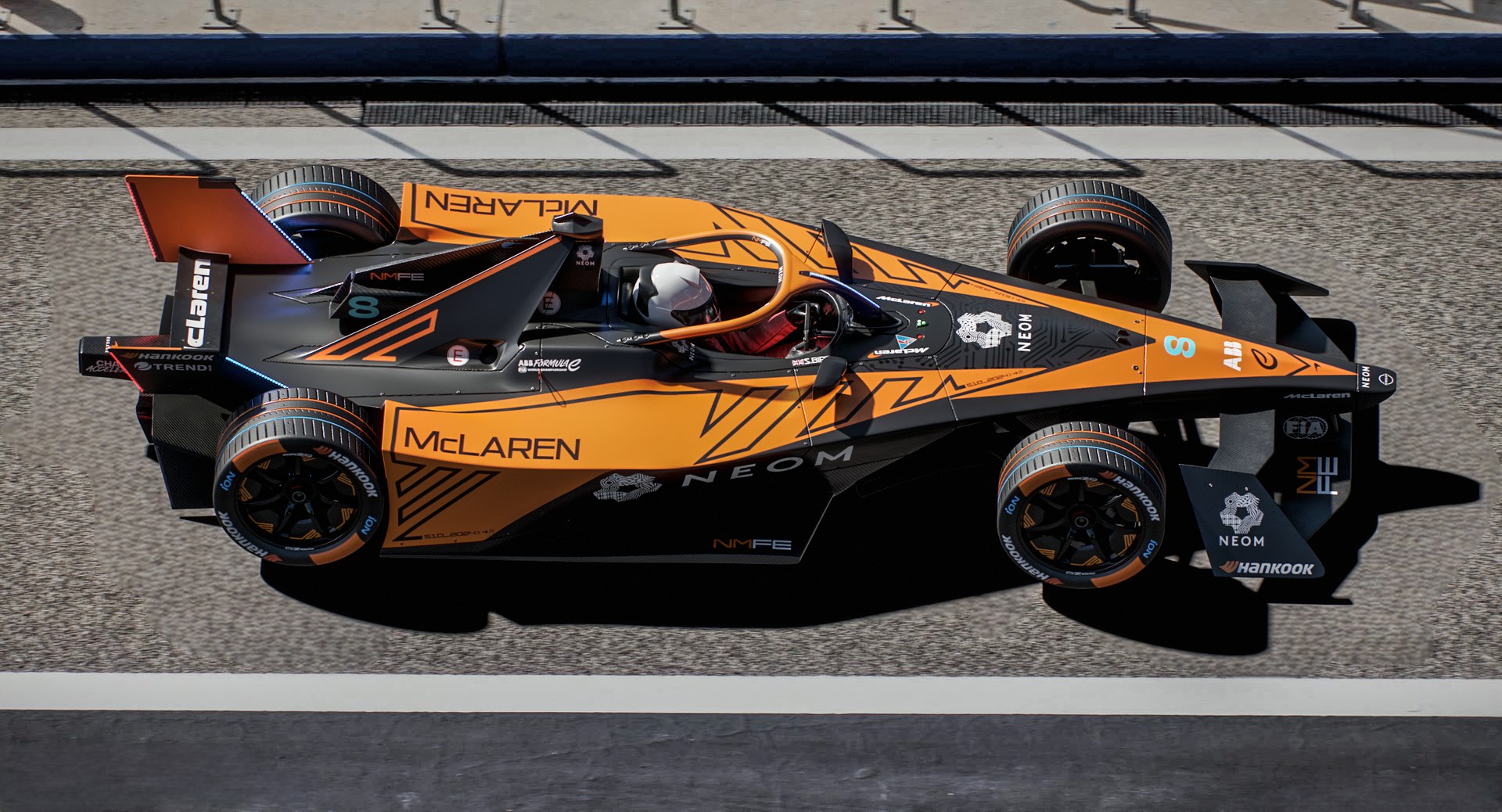 3D NEOM McLaren Formula E Team 2024 Gen3 Race Car https://p.turbosquid.com/ts-thumb/rz/uhxI6t/QR/screenshot_camera_top_3_005/jpg/1703000980/1920x1080/fit_q87/c605c2e9f6498052188d0eeb9a008eaafd830346/screenshot_camera_top_3_005.jpg