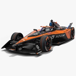 NEOM McLaren Formula E 2024 Gen3 Race Car