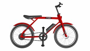 Tyon - A Futuristic Electric Bike Bicycle 3D model