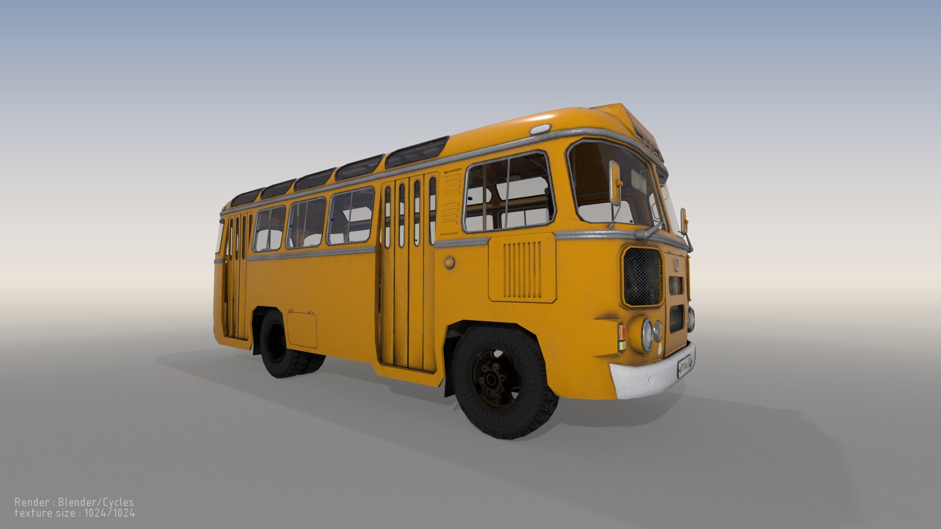 Bus Paz 3d Model