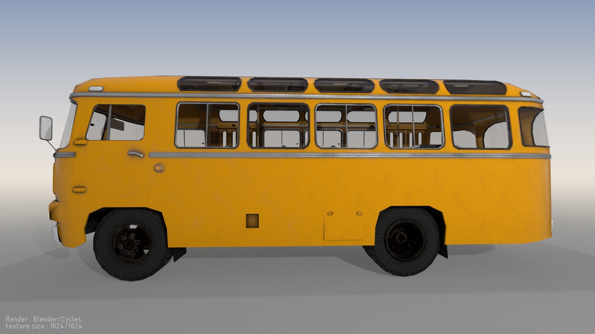 Bus Paz 3d Model