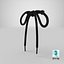 Shoelace 3v PBR 3D model